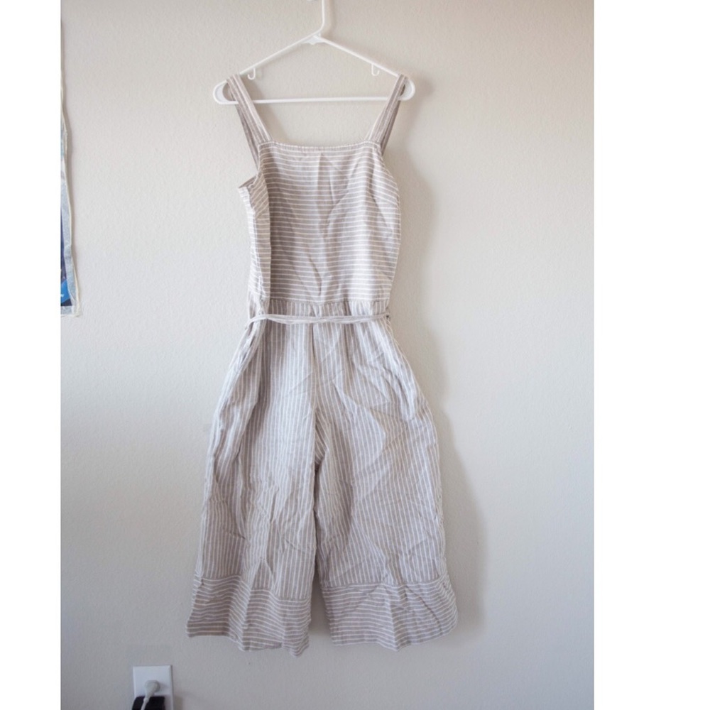 Striped tank top romper NWT